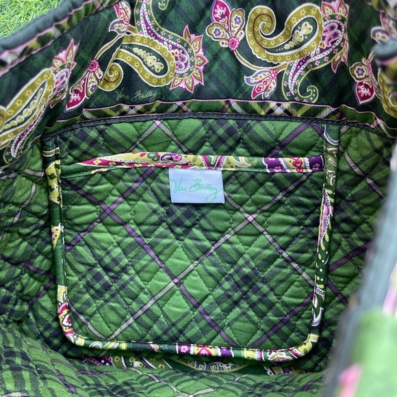 Vera Bradley tote Preowned like new condition 14x13 casual paisley print - Picture 4 of 7